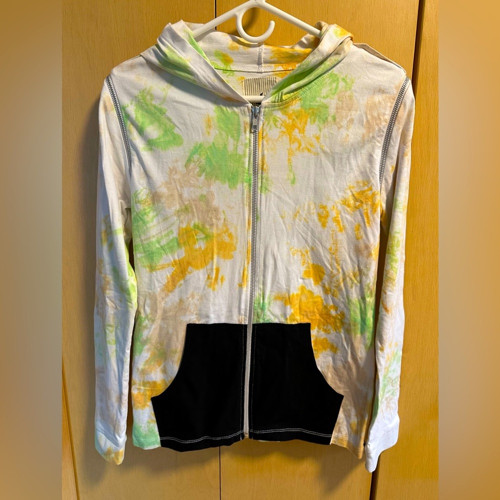 🔴 One Teaspoon Full-Zip Tie Dye Hooded Tee - NWT